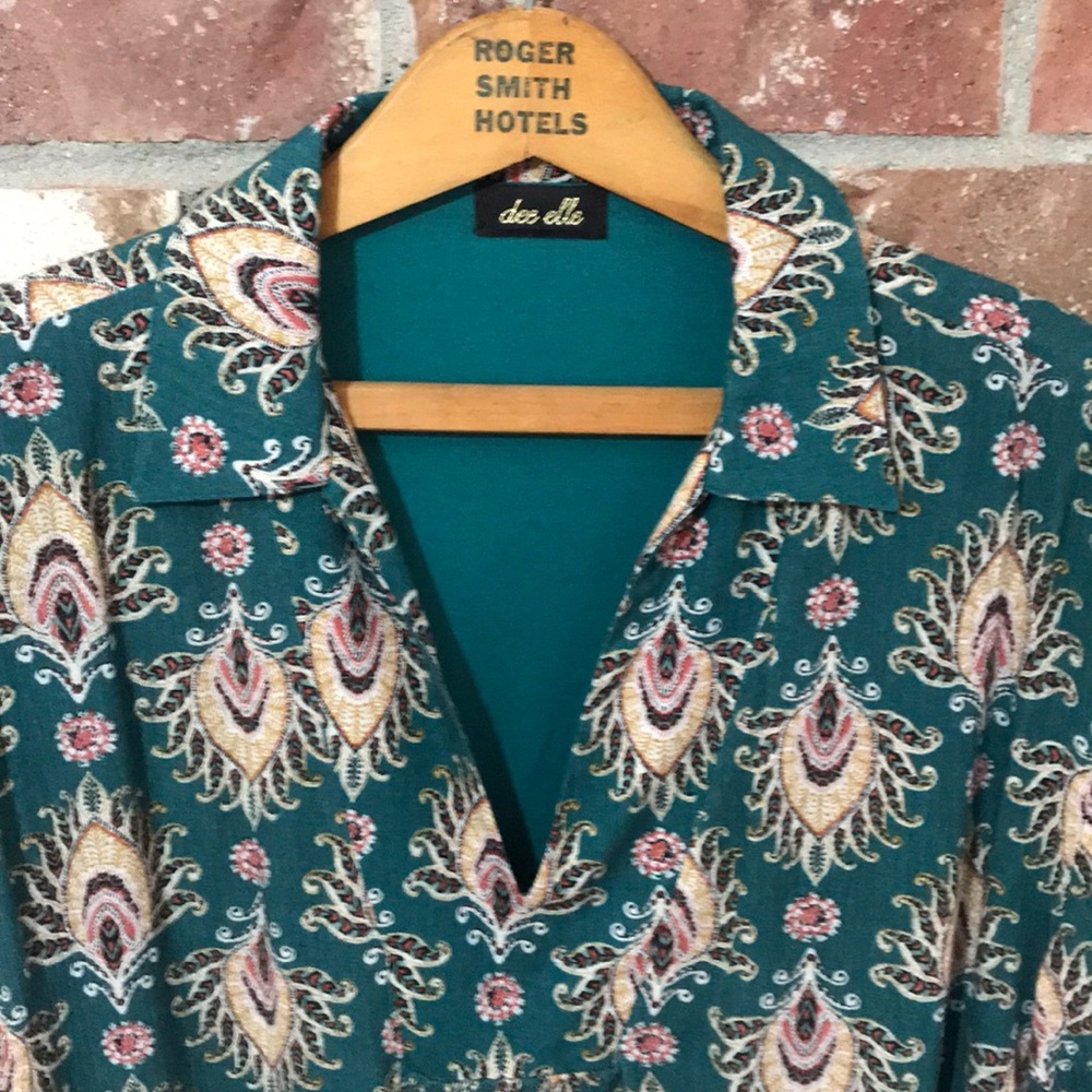 Dee Elle Paisley L/S Tunic L - Picture 2 of 6